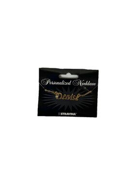 DENISE Goldtone Rhinestone Accent 14.5" w 4.5" Multi Ring Ext Necklace